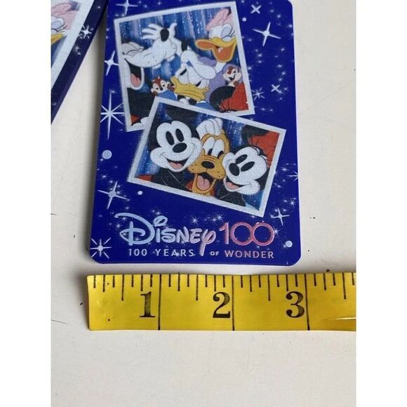 2 Pack DISNEY 100 Years Of Wonder Mickey And Friends LUGGAGE ID BAG TAGS NEW - Picture 9 of 9